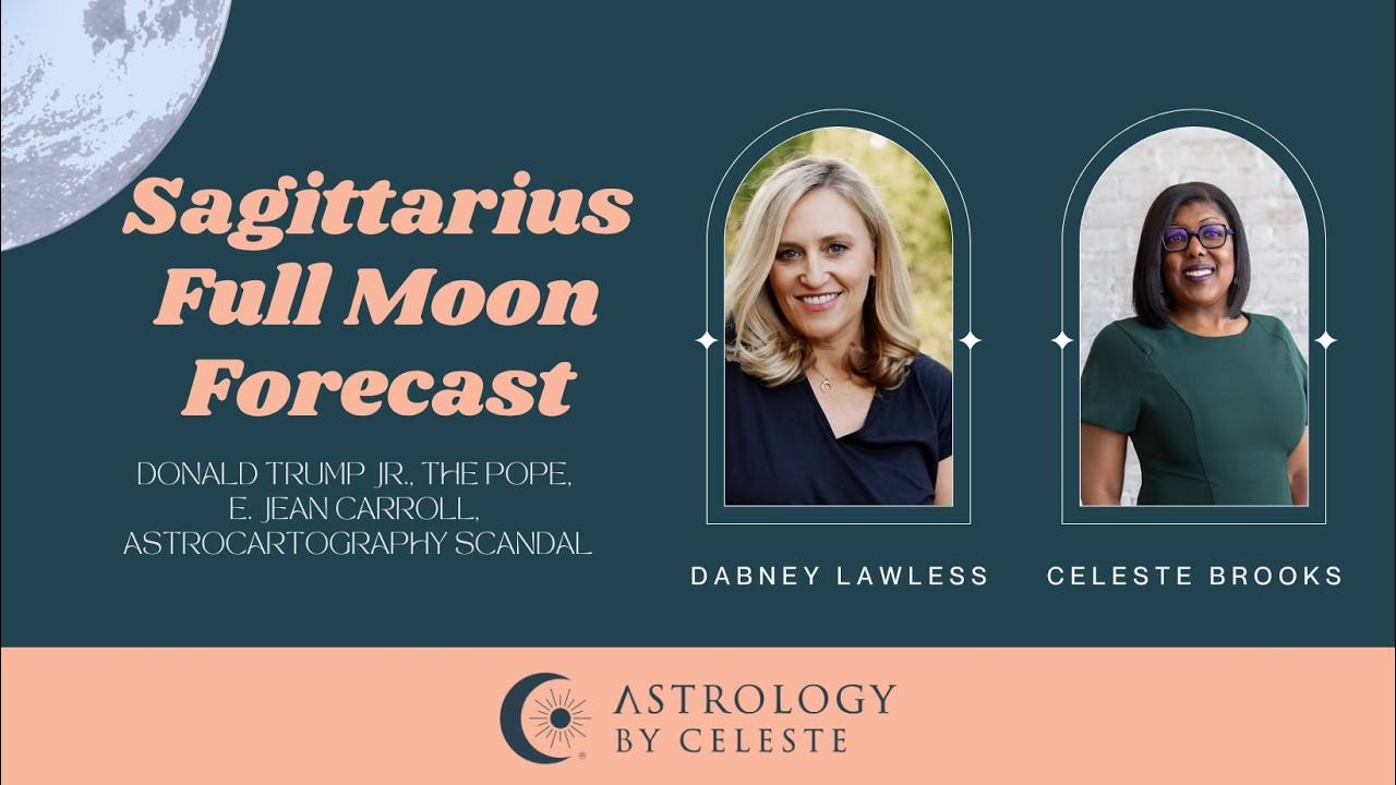 YouTube post by @astrologybyceleste for Otter Spirit. Caption reads: Sagittarius Full Moon on Antares: Truth, Travel,....
