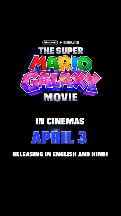 Instagram post by @fly_high_butterflyy for Universal Pictures. Caption reads: [...] #TheSuperMarioGalaxyMovieIndia....