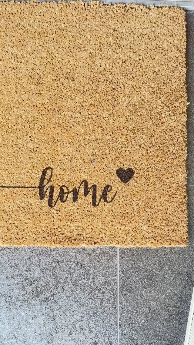 Instagram post by @zeynohomesandgarden for CocoMatsNMore. Caption reads: 🌻 Welcome home! 🏠💕 Step onto this durable COCO....