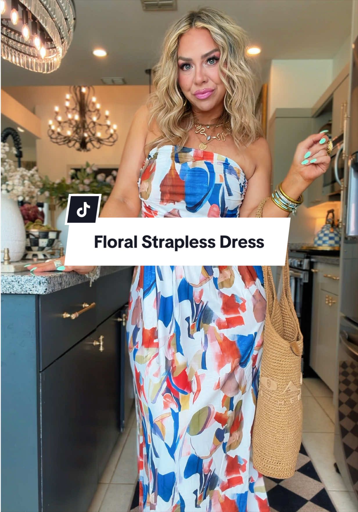 TikTok post by @lindaannettem for Grace Karin US Shop. Caption reads: [...] stretchy, not clingy! @Grace Karin US Shop....