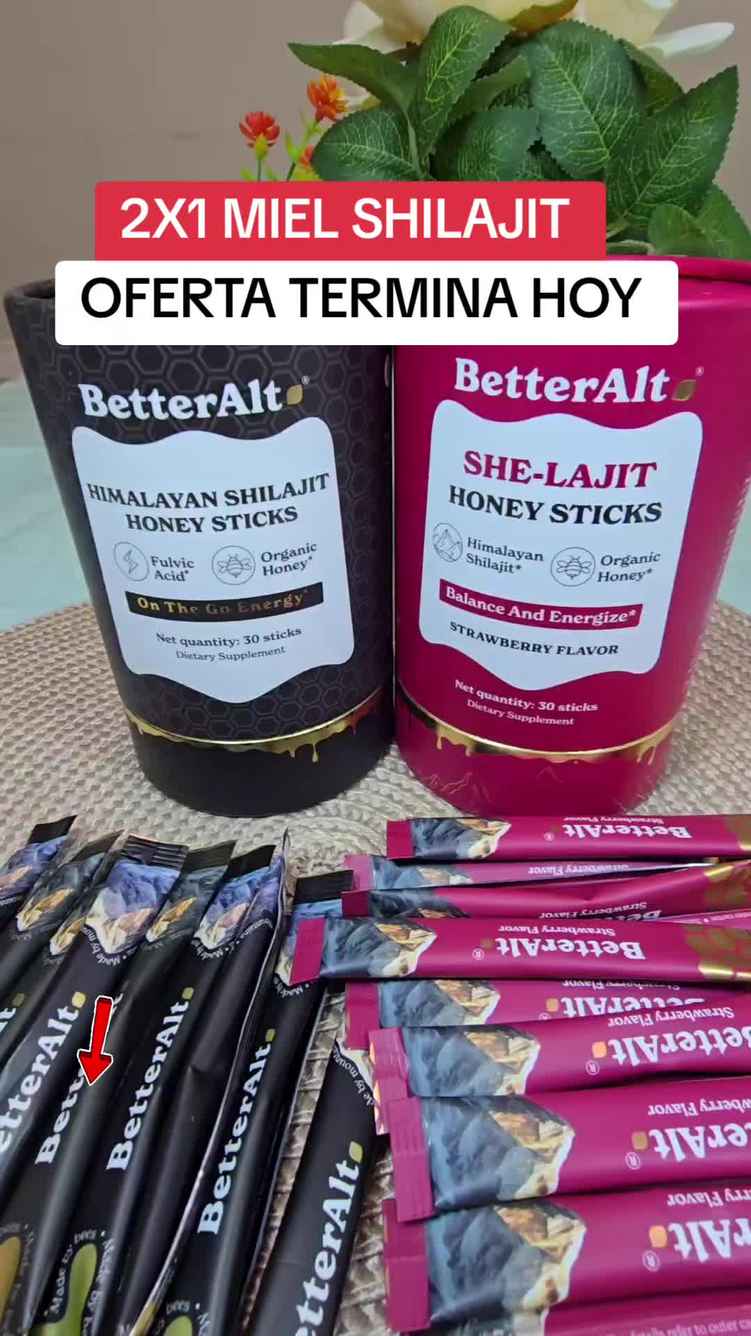 TikTok post by @recetas.de.la.abuela for Better Alt. Caption reads: #betteralt #betteraltshilajit #shilajit [...].