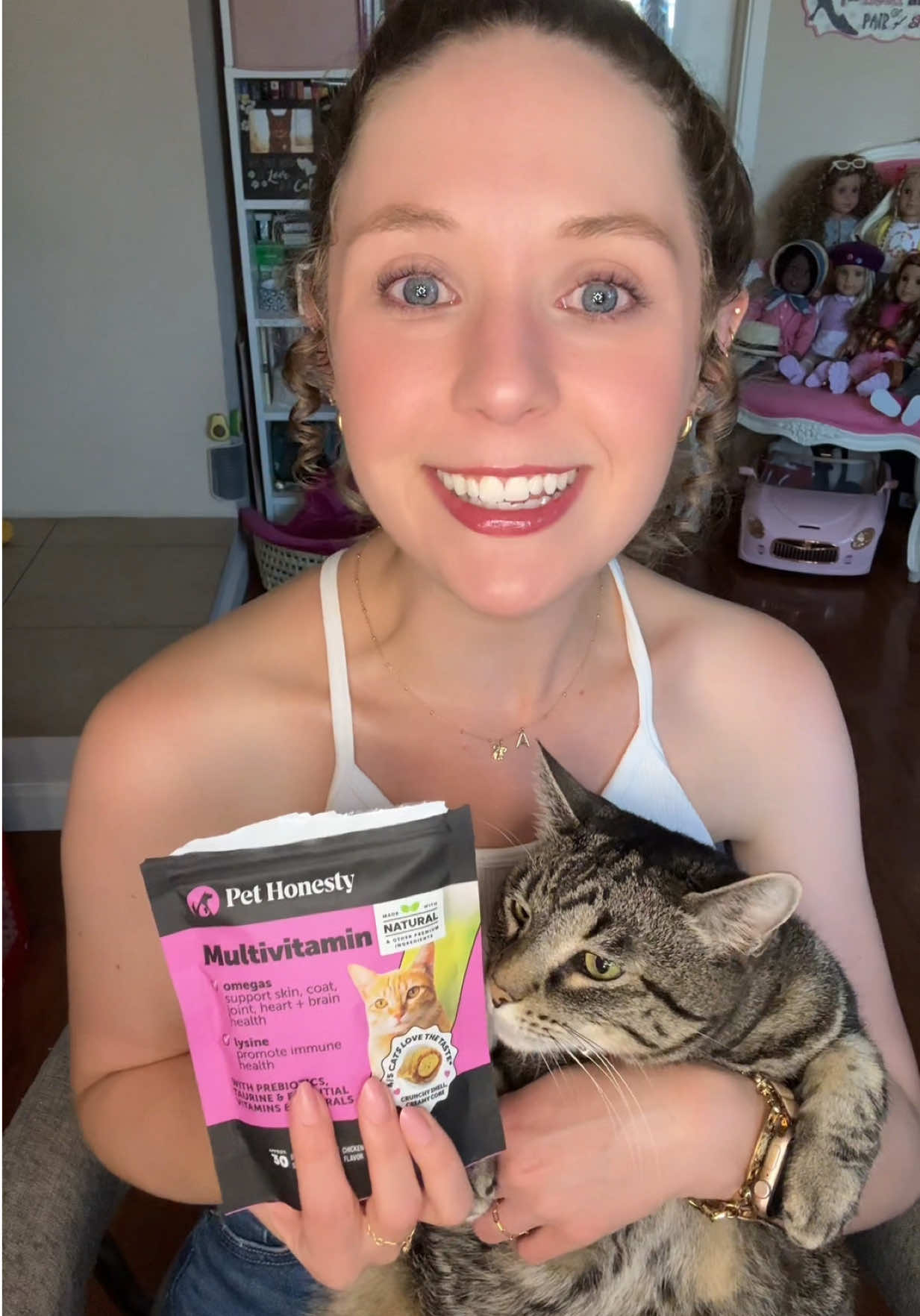 TikTok post by @allisonclaye for PetHonesty. Caption reads: My top Prime Day deal! @PetHonesty....