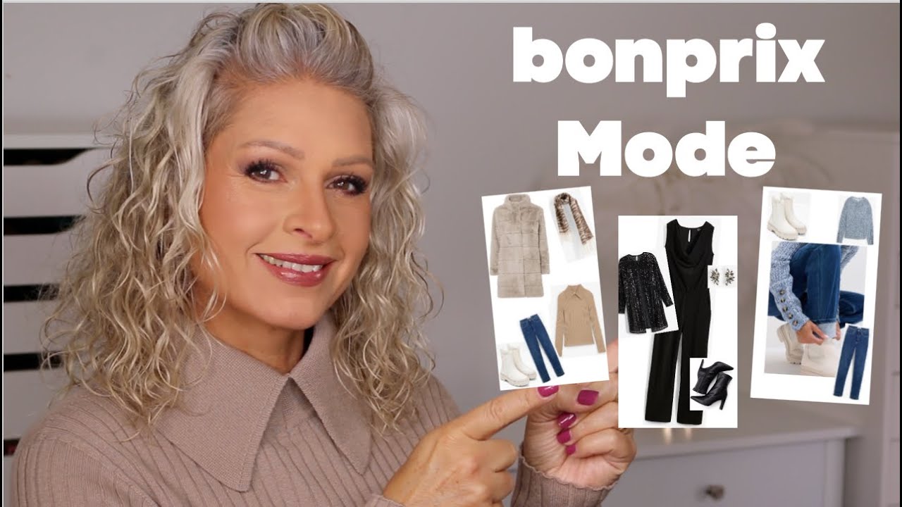YouTube post by @MamaCo for iGraal. Caption reads: Fashion from Bonprix: my current outfits and I've....