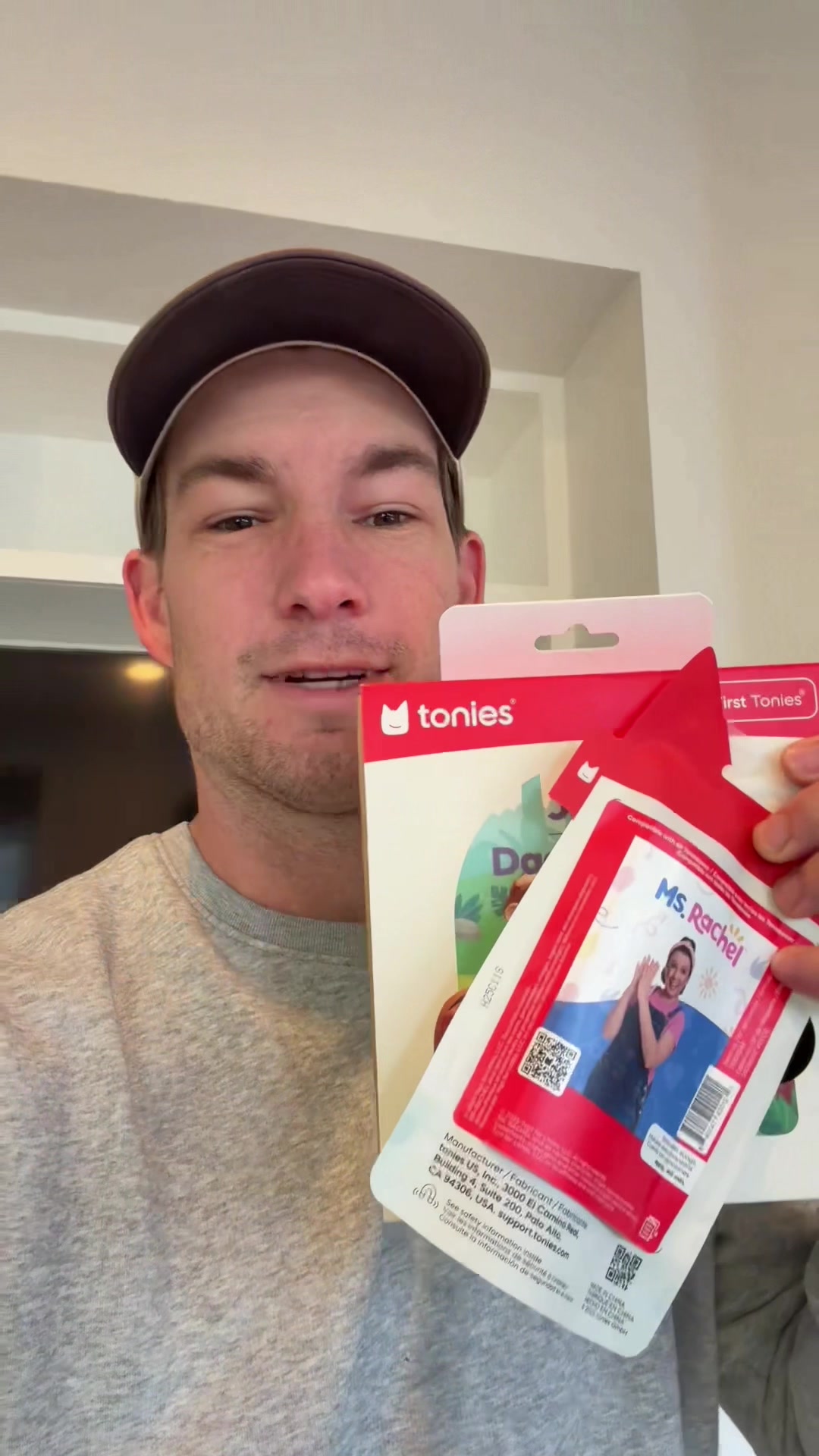 TikTok post by @obrienbois for tonies. Caption reads: Coop’s @tonies US collection keeps growing! Make....