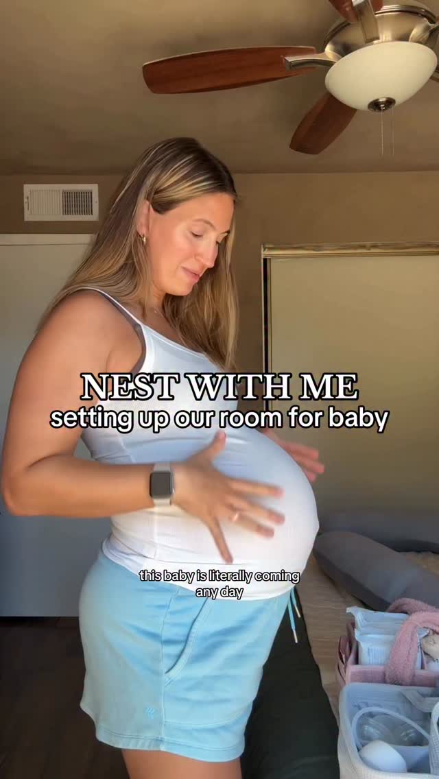 Instagram post by @abigailghoward for willowpump. Caption reads: SO ready to meet this baby, and can’t wait for our....