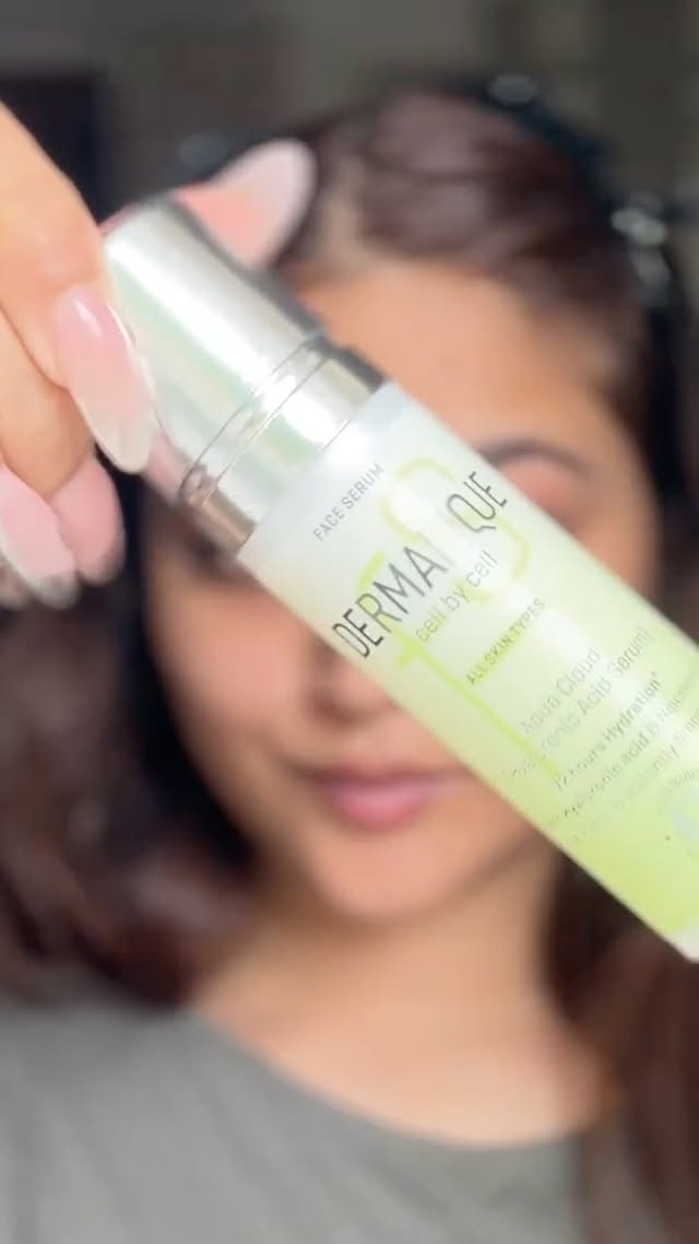 Instagram post by @_nandita_loomba for Dermafique. Caption reads: [...] your skin the luxury it deserves.....