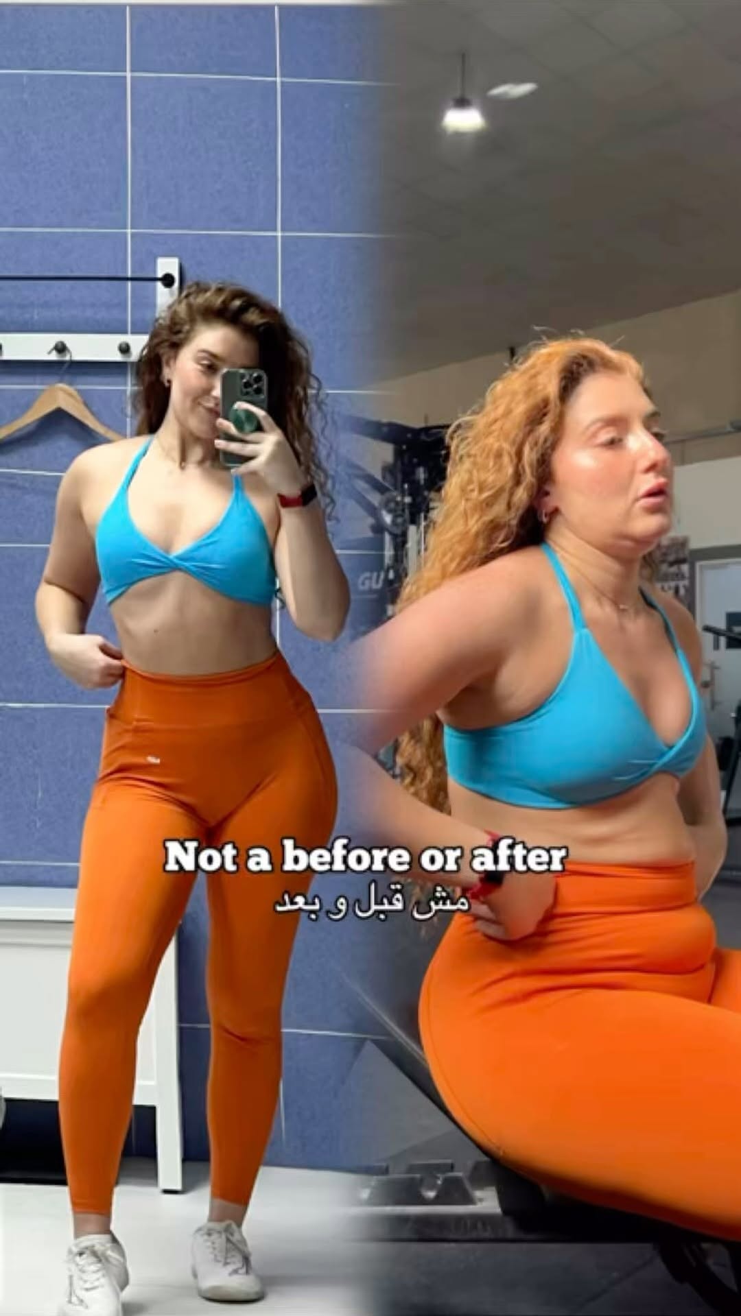 Instagram post by @daliazawil_dxb for Myprotein ME. Caption reads: A quick reminder to start your day 🧡 a glimpse or....