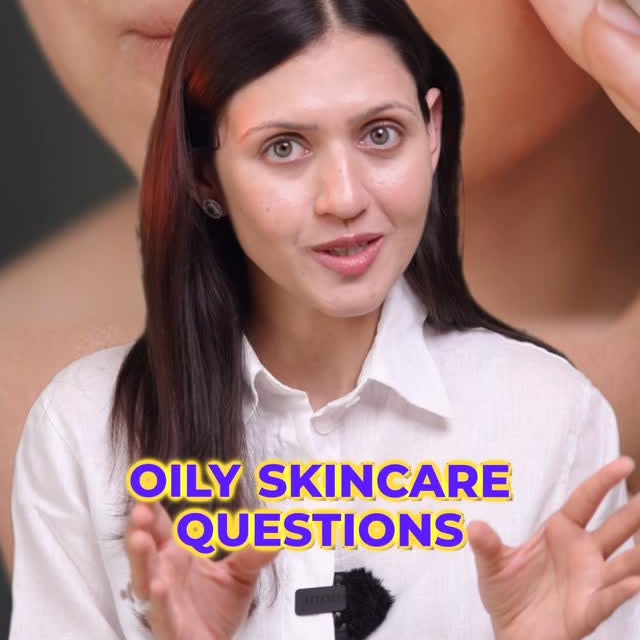 Instagram post by @dr.jushya_sarinskin for Foxtale. Caption reads: If you have oily skin, this routine is for....