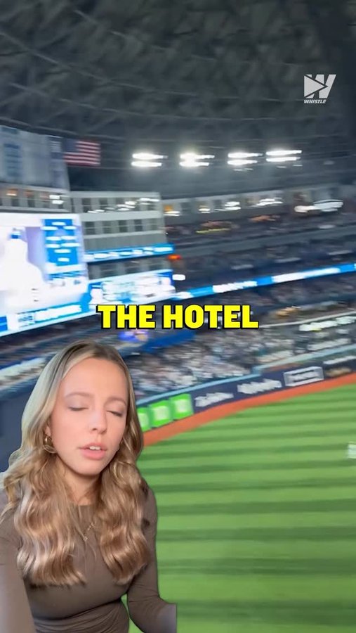 Instagram post by @elliotgeorgiadis for Whistle. Caption reads: Imagine this was your view at the World Series....