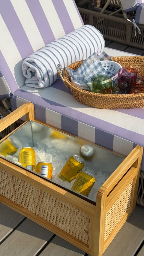 Instagram post by @peonyandhoney for Wayfair. Caption reads: #ad Resort Style Outdoor Finds from @Wayfair -....