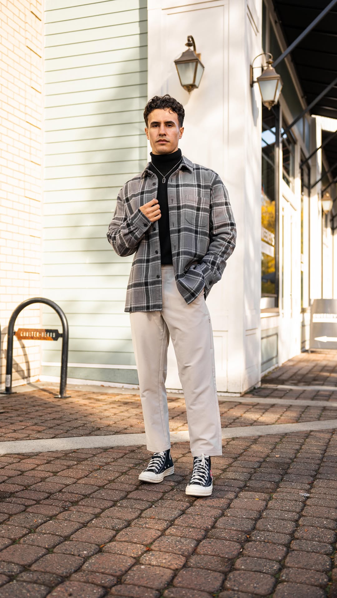 Instagram post by @brandonbalfourr for The Bay. Caption reads: With the versatility of Hudson North’s Fall/Winter....