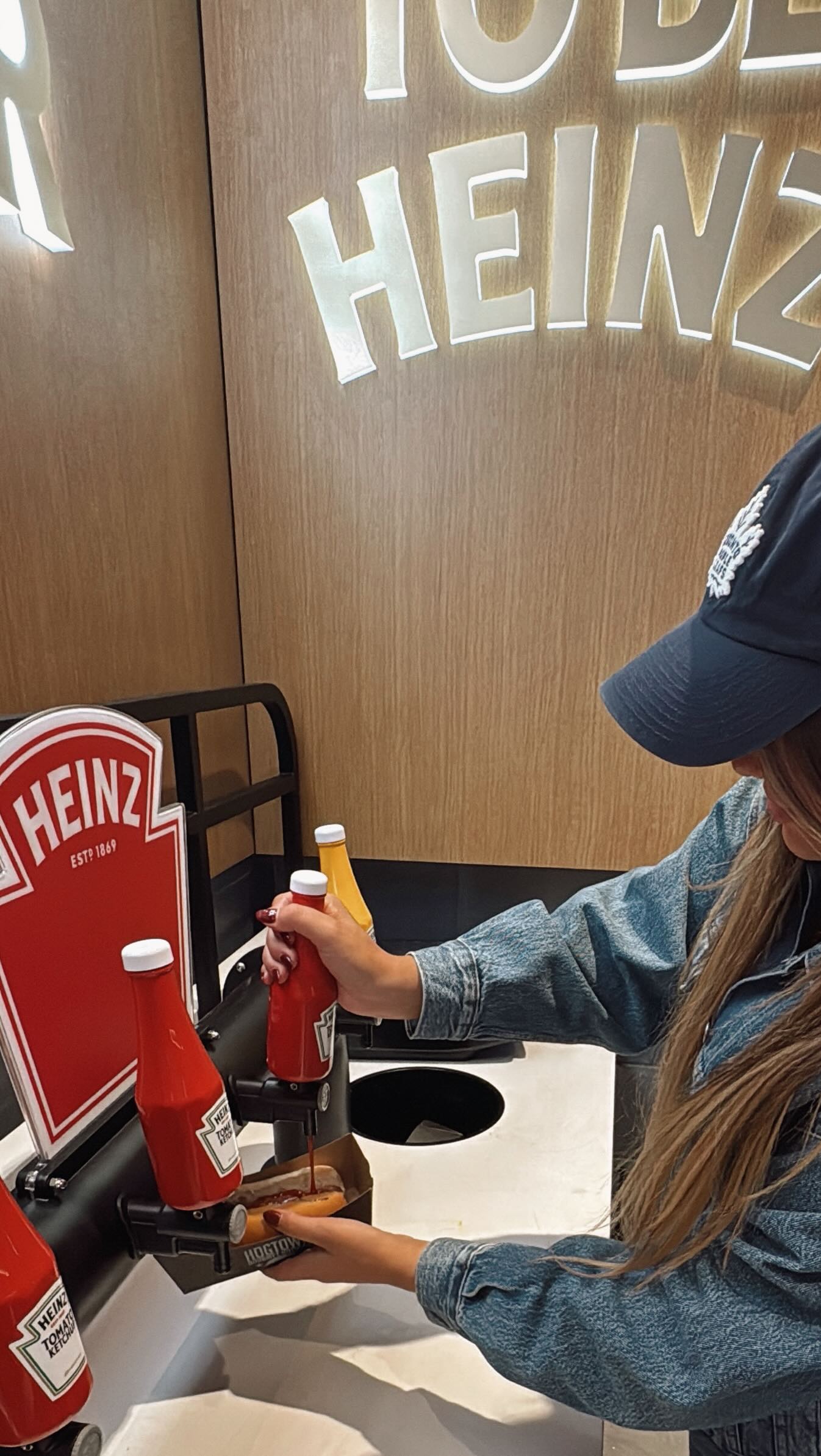 Instagram post by @sarahjenkinsxo for Heinz. Caption reads: What makes kicking off a new hockey season even....