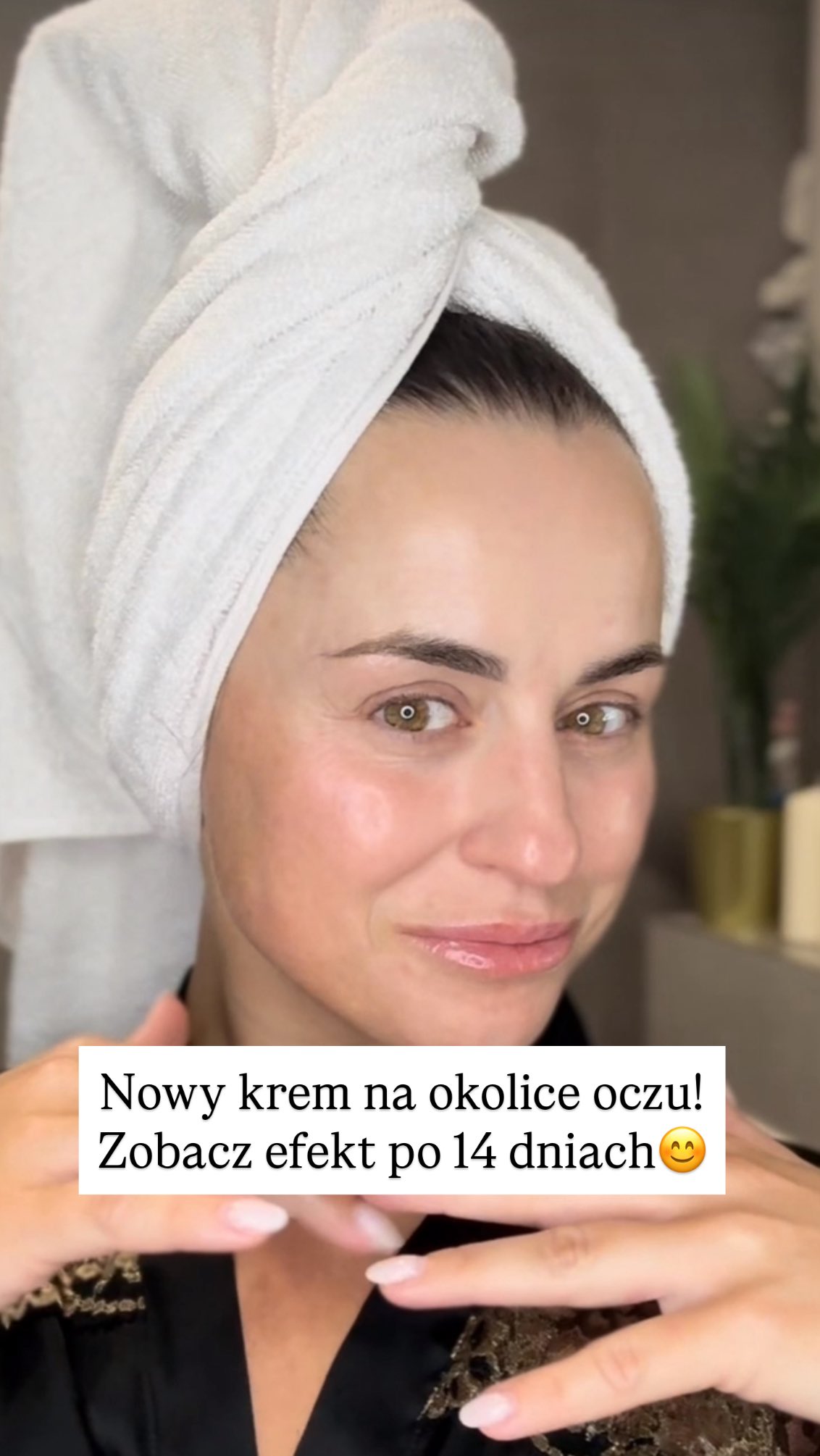 Instagram post by @skinellapl for Estée Lauder. Caption reads: Zawsze lekceważyłam kremy pod oczy – dopóki nie....
