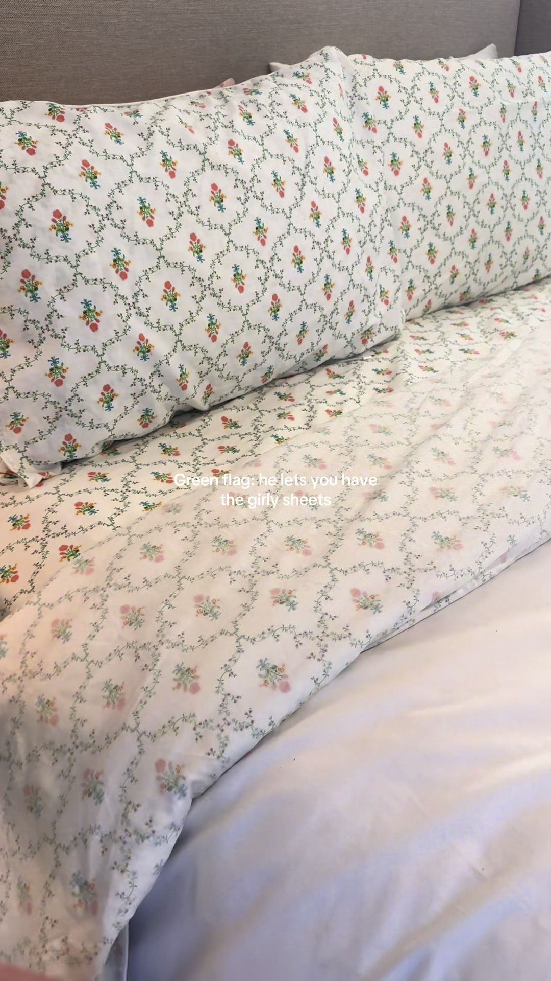 TikTok post by @tylermarchant1 for Hill House Home. Caption reads: @Hill House sheets ONLY #hillhousehome....