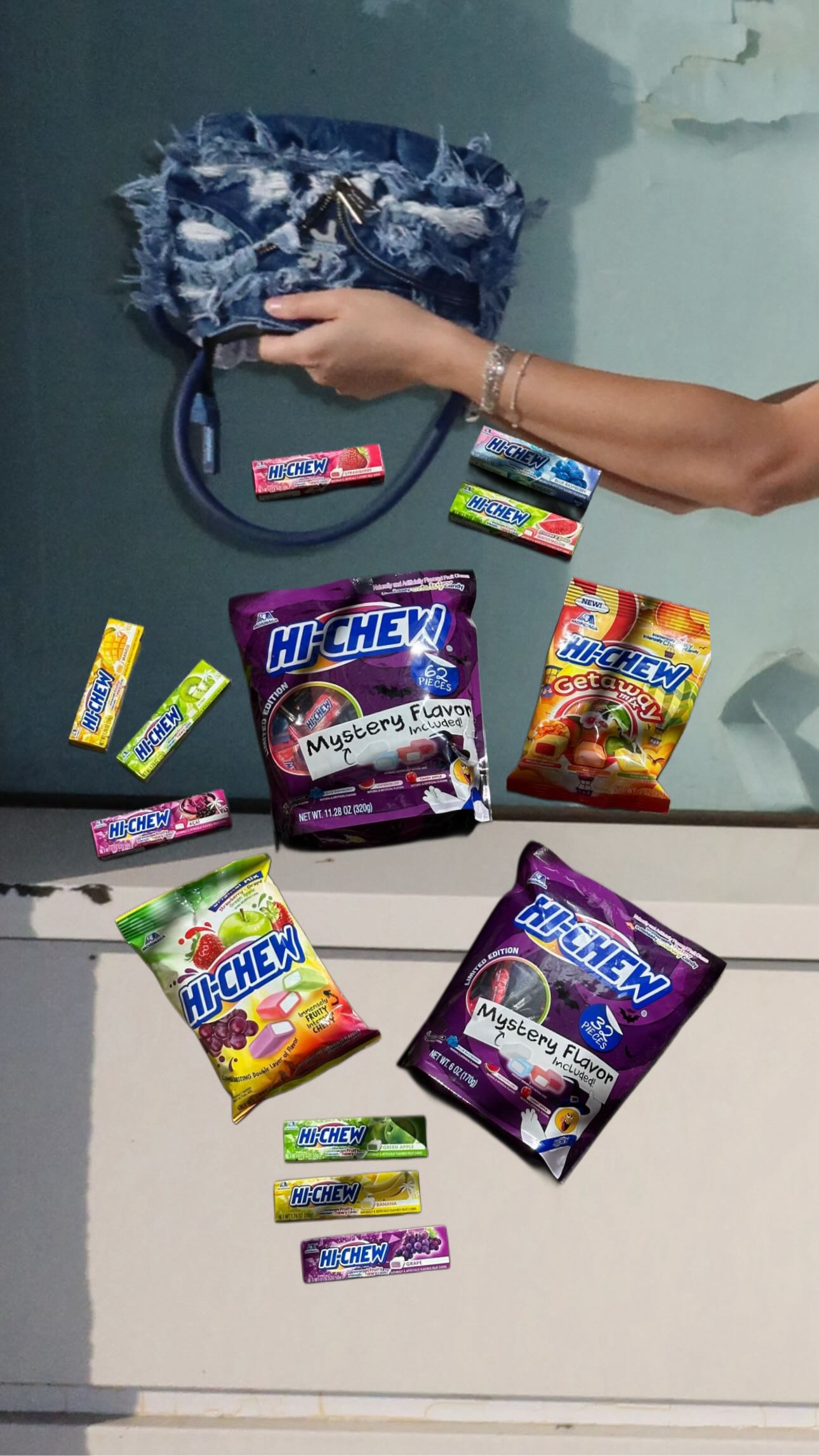 Instagram post by @awkwardtortoisee for HI-CHEW. Caption reads: lowkey obsessed with the HI-CHEW® House of....