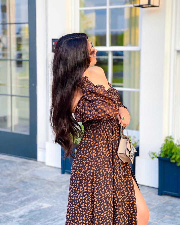 Instagram post by @thegirlnameadi for Few Moda. Caption reads: Summer Mood 🦩

.
.
.
.
.
.
.
#lakehouse #fashion....