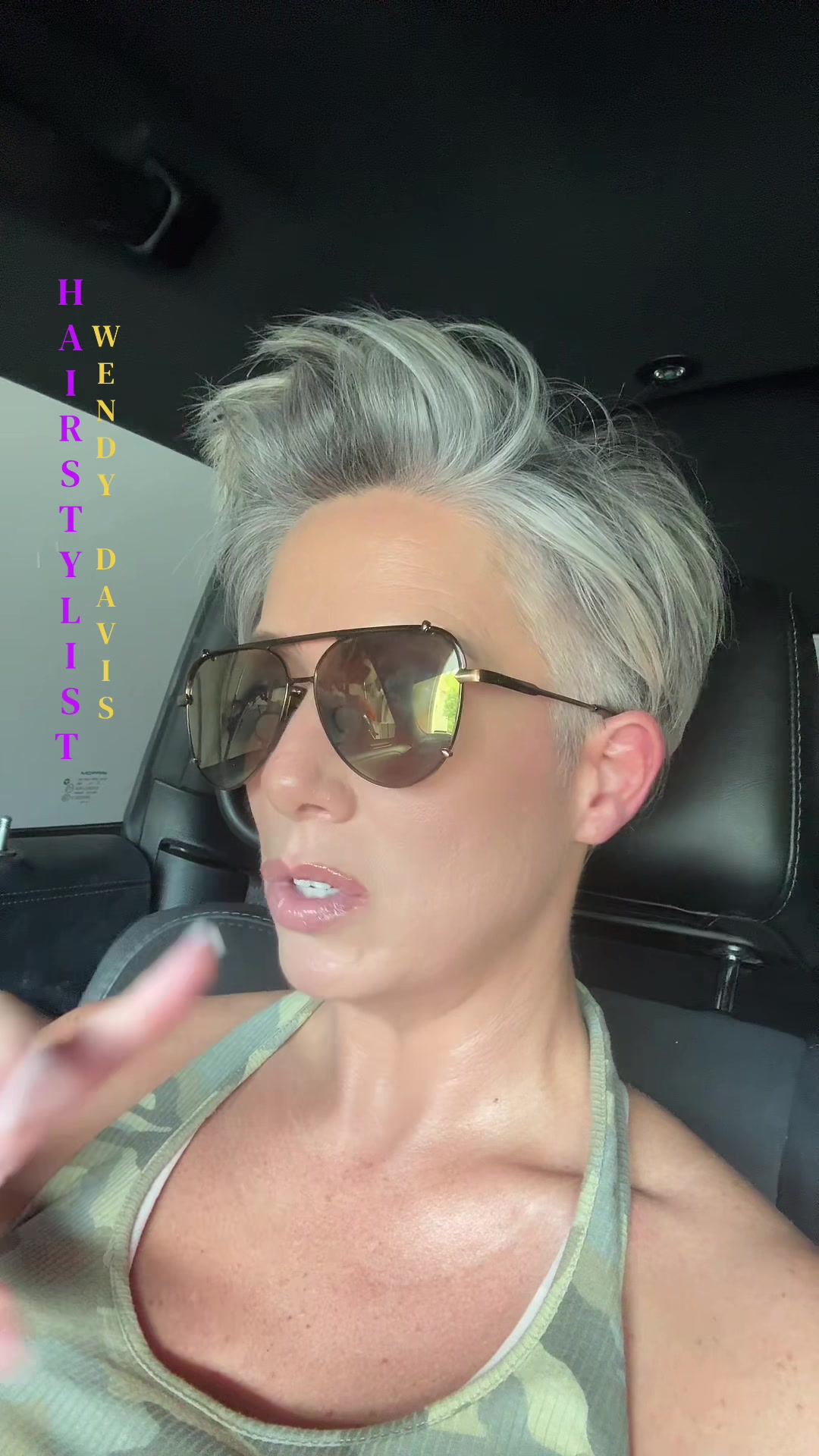 TikTok post by @hairstylist_wendydavis for TOPFOXX. Caption reads: [...] in your hair!! 😎Cristina’s FTW by @TopFoxx....