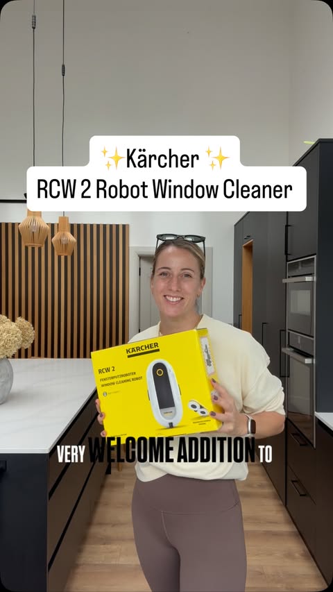 Instagram post by @a_house_by_the_fairway for Karcher. Caption reads: [...] 2 Robot Window Cleaner kindly gifted by....
