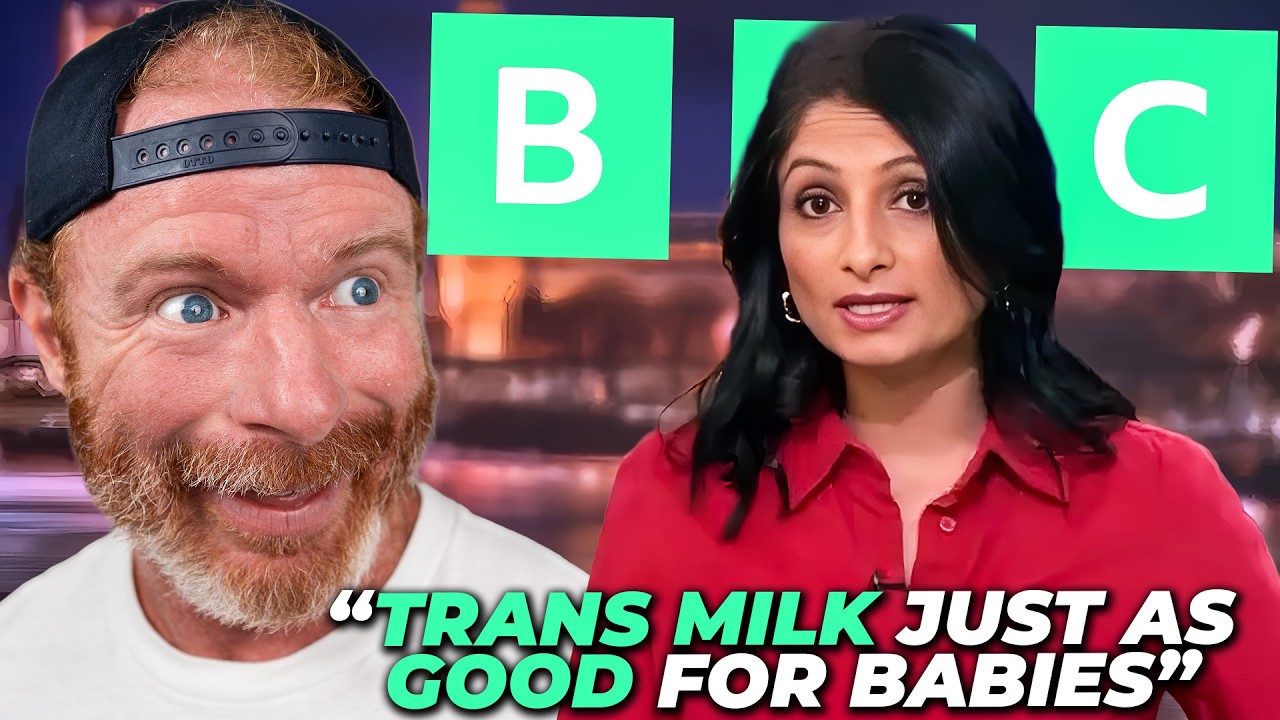 YouTube post by @jpsearsreacts for Ancestral Supplements. Caption reads: The Evil is Laughably Obvious! (BBC's BIG Lie....