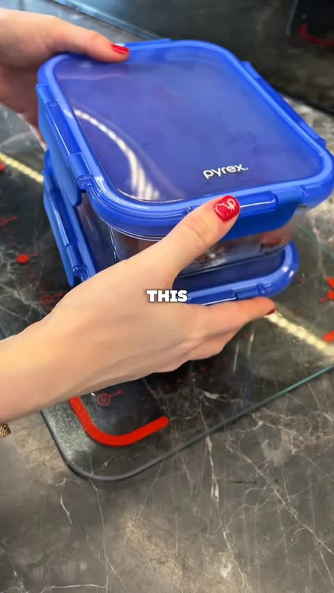 Instagram post by @tonightimade_ for Pyrex. Caption reads: [...] 👏) The best bit? Prepped with the new....