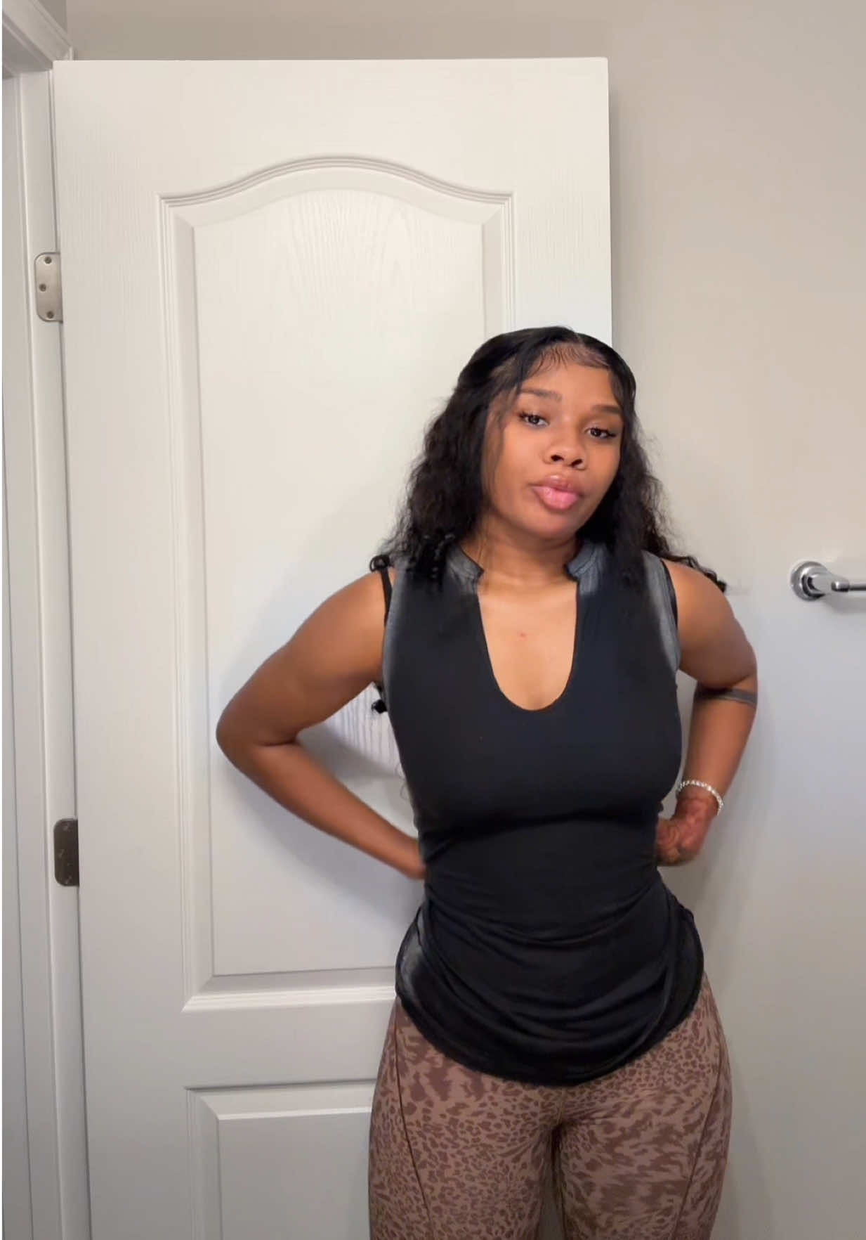 TikTok post by @benzsnowww for Pizazz Hair. Caption reads: @Pizazz Hair Shop  13* 6 transparent lace wig....