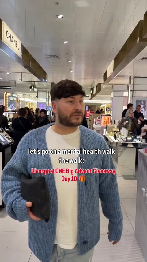 Instagram post by @liverpool_oneofficial for John Lewis. Caption reads: Day 10 of the Big Advent Giveaway is here!....