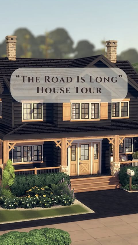 Instagram post by @dzidziak86 for The Sims. Caption reads: "The Road Is Long" - House Tour

Best way to start....