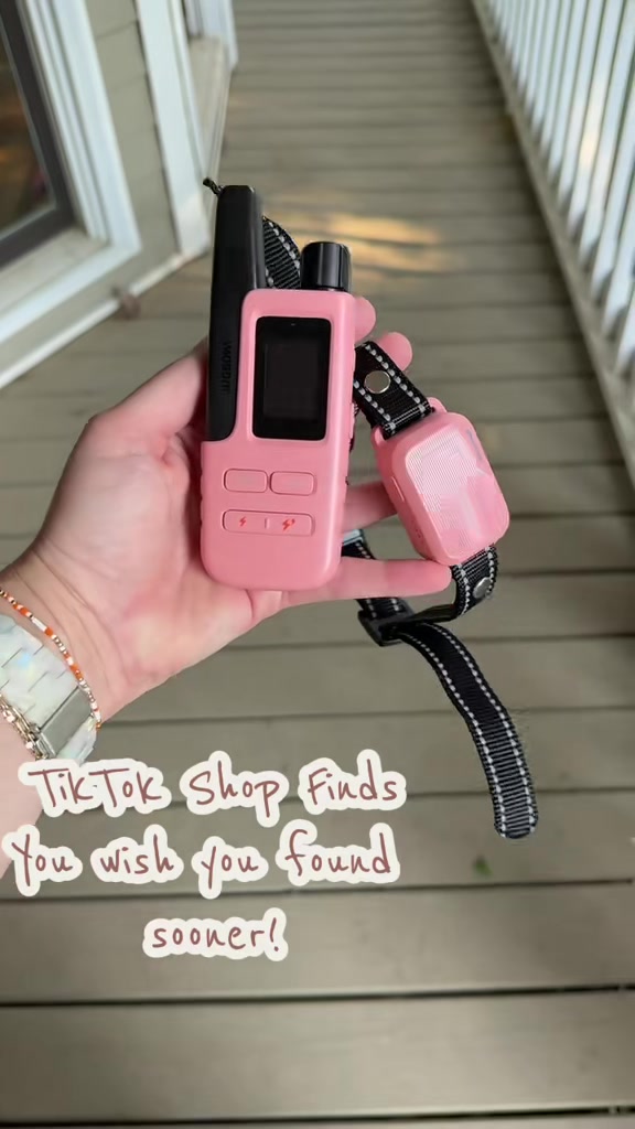 TikTok post by @raisinglemons for Jugbow. Caption reads: [...] sound. And the pink?! Yes! #dogtraining....