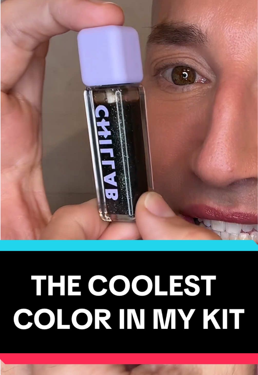 TikTok post by @victorcembellin for Chillab. Caption reads: [...] Tint… your perfect fall lip 👄 @CHILLAB USA....