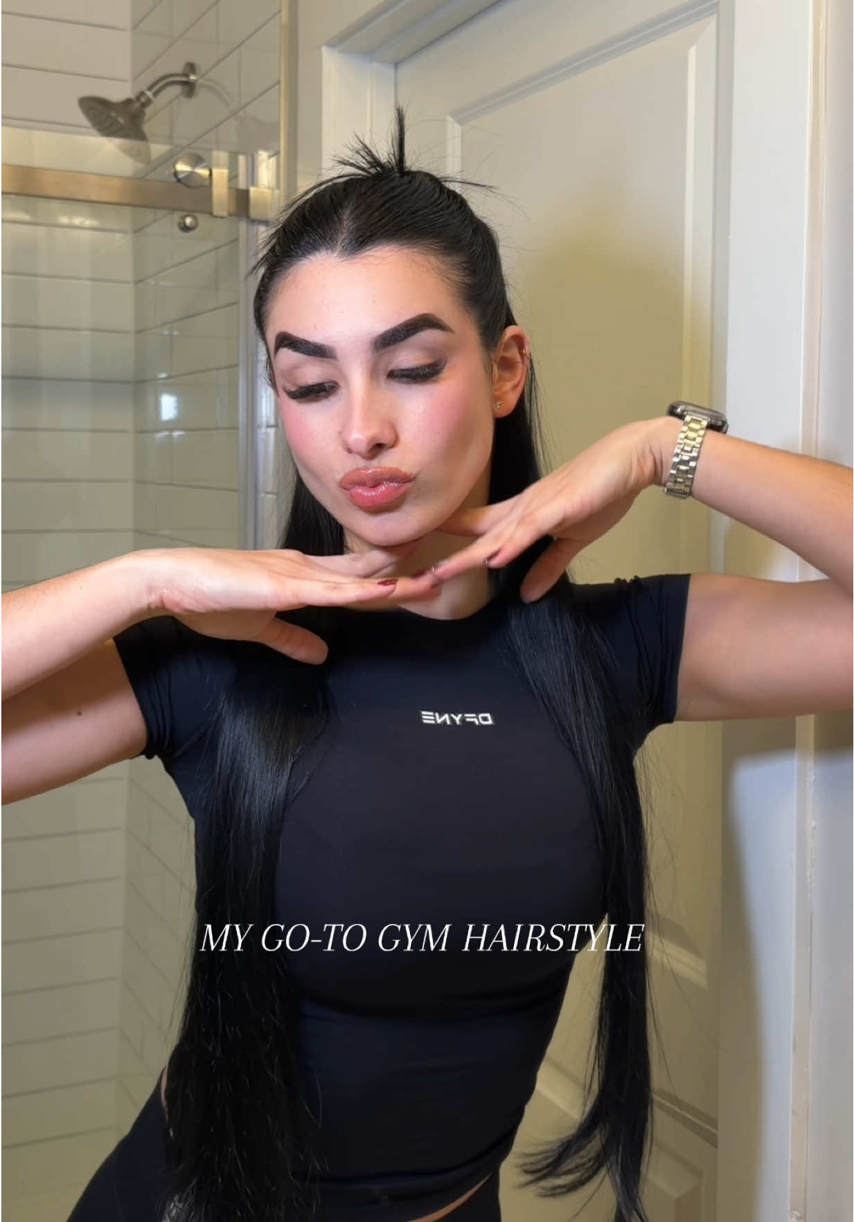 TikTok post by @patriciagarciax for FoxyBae Hair. Caption reads: [...] brush that smooths while it styles> @FoxyBae....