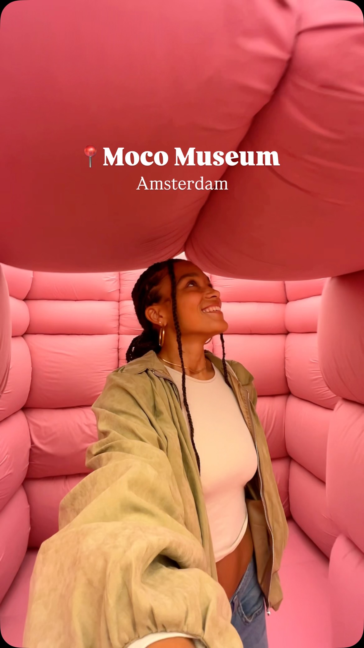 Instagram post by @silskitravels for Moco Museum. Caption reads: This is your sign to visit Moco Museum in....