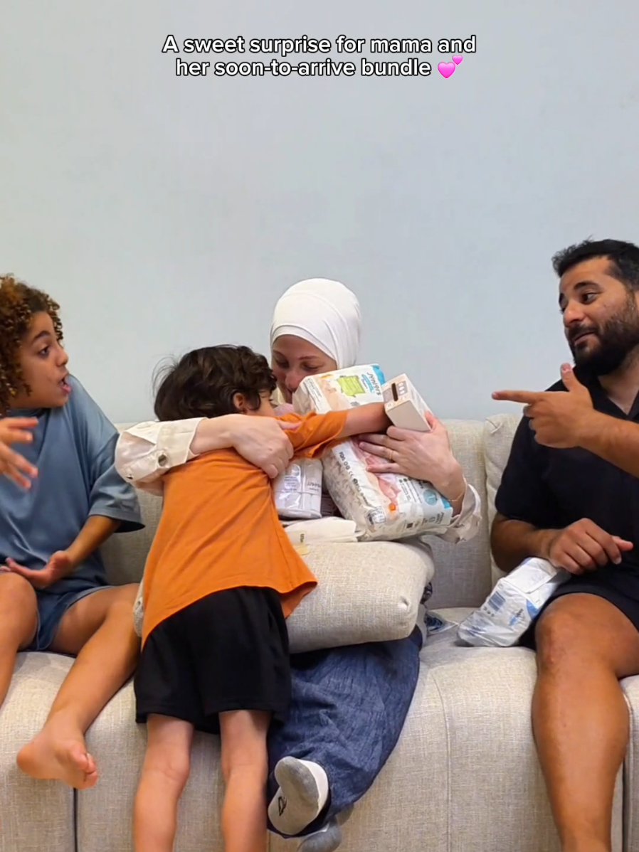 TikTok post by @afrobysara for Babyshop. Caption reads: Surprised mama with all the baby must-haves from....