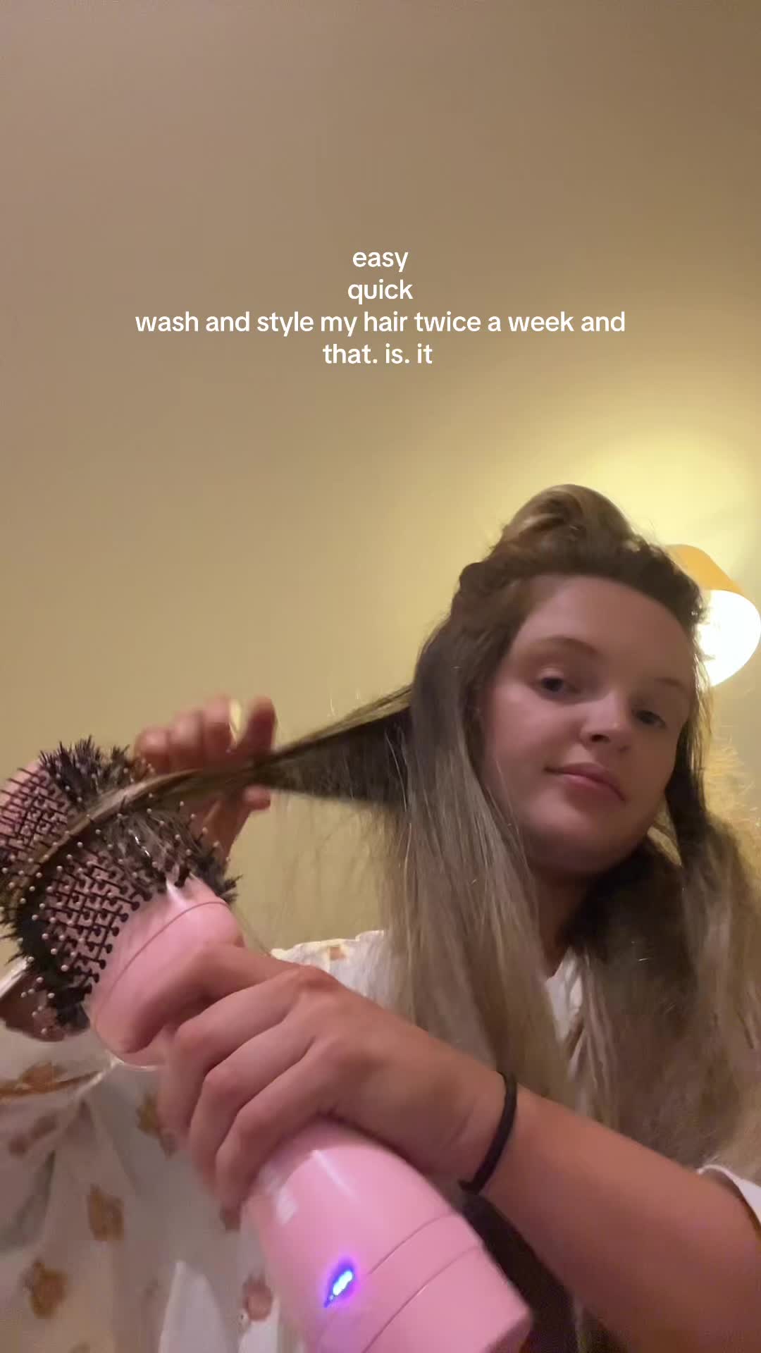 TikTok post by @erinleannee for Mark Hill Hair. Caption reads: [...] 🧐 I’ll never use anything else @Mark Hill....