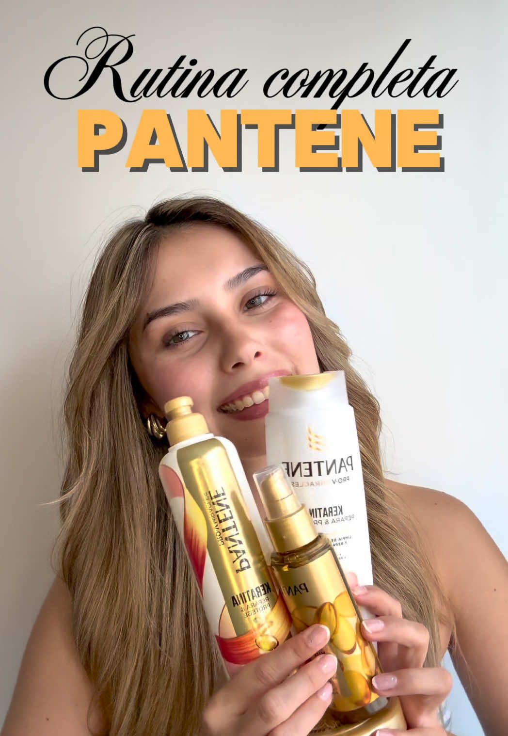 TikTok post by @florcitv._ for ForMe Tips. Caption reads: Amando mi rutina capilar completa de Pantene 💛....