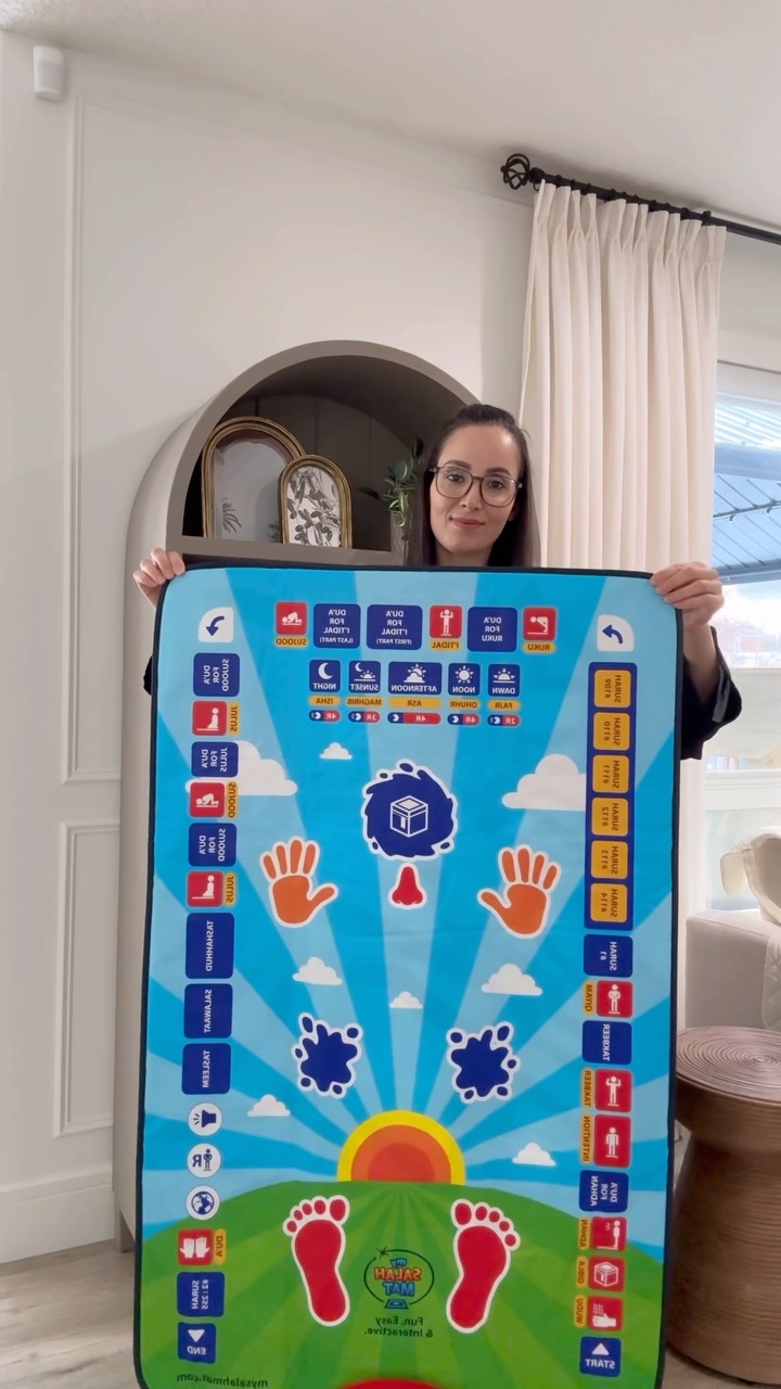 Instagram post by @urban.homeology for My Salah Mat. Caption reads: [...] off 2025 with the gift of Salah via....