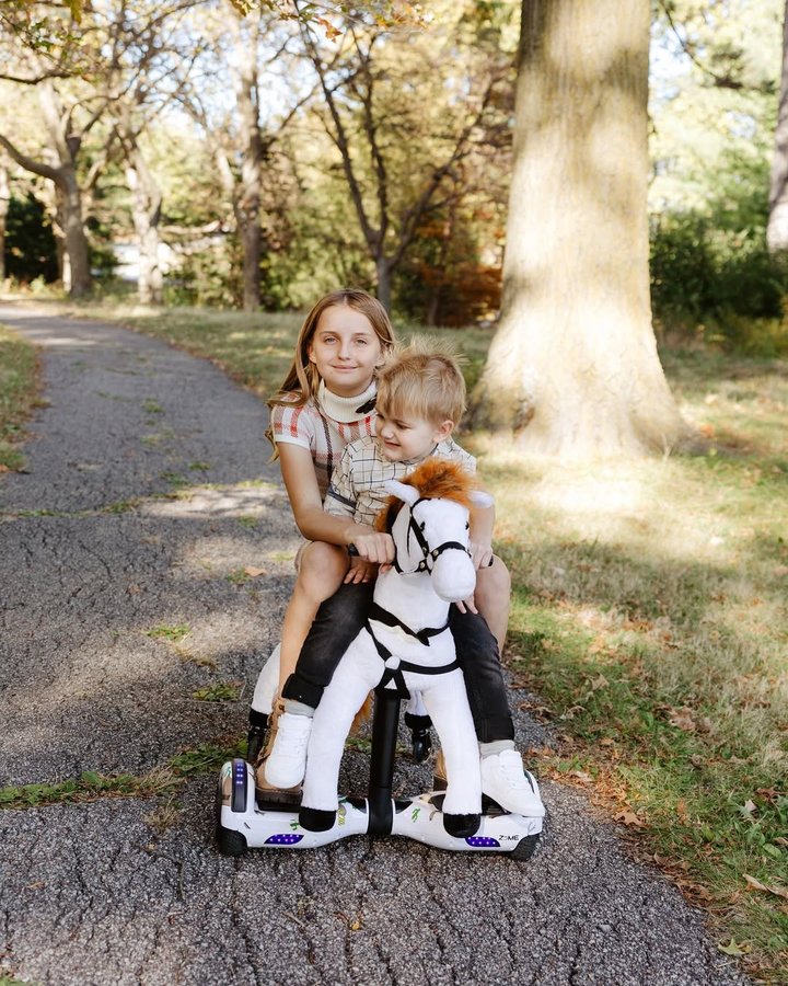 Instagram post by @tami.inflorida for Power Pony. Caption reads: Our kids were so excited for this new power pony!....