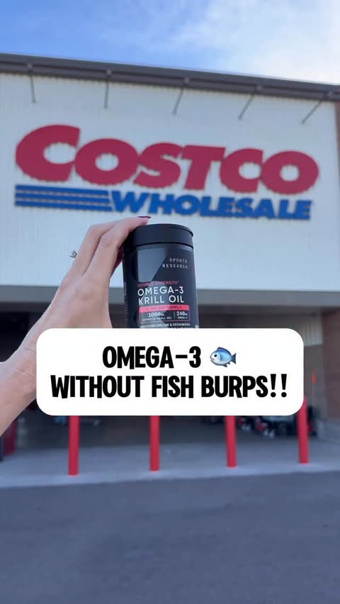 Instagram post by @costcoguide for Sports Research. Caption reads: 🚫🐟No Fish Burps here! 
@sportsresearch Double....