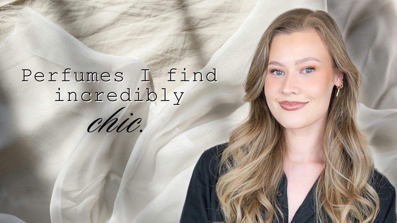 YouTube post by @AnneLauren for Mind Games Fragrance. Caption reads: Perfumes I find incredibly chic.