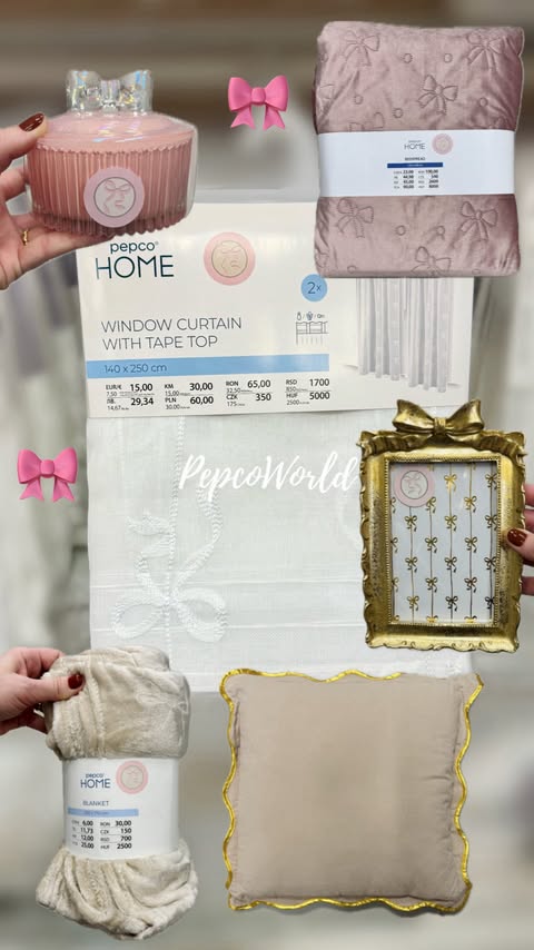 Instagram post by @pepcoworld for Pepco. Caption reads: new Bow Bon 🎀 collection is coming on 18th....