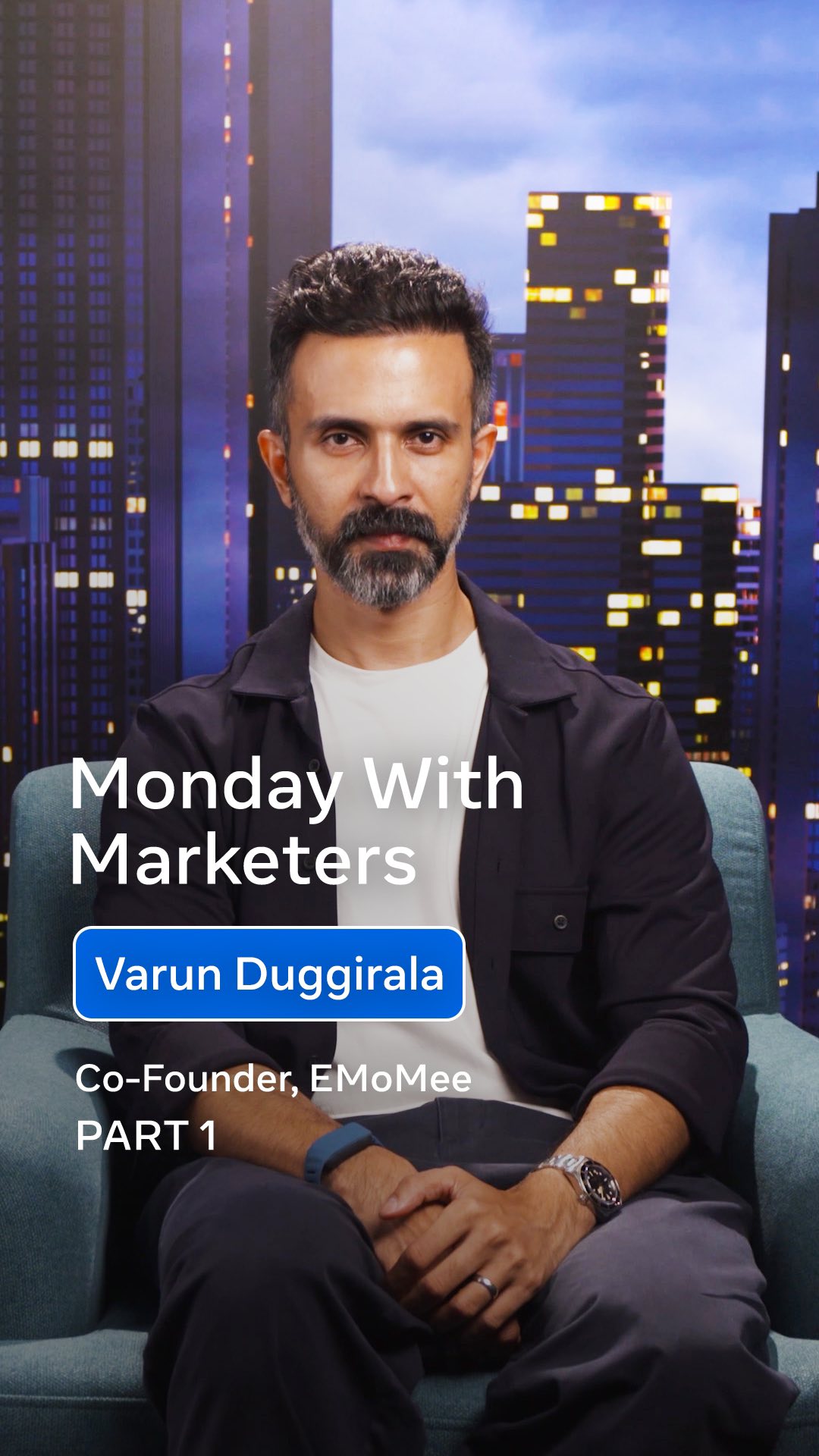 Instagram post by @varunduggi for Social Samosa. Caption reads: On #MondayWithMarketers, catch @varunduggi,....