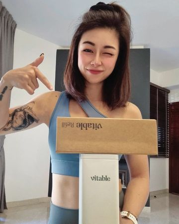 Instagram post by @xuanyun for Vitable. Caption reads: 𝘏𝘦𝘢𝘭𝘵𝘩 𝘤𝘰𝘮𝘦𝘴 𝘧𝘳𝘰𝘮 𝘸𝘪𝘵𝘩𝘪𝘯....