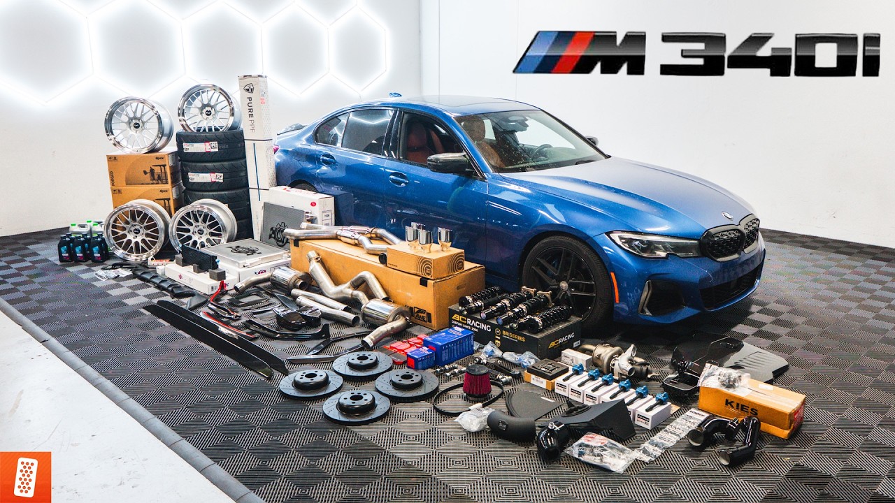 YouTube post by @throtl for AWE Tuning. Caption reads: [...] Down Below) A special thanks to AWE Tuning:....