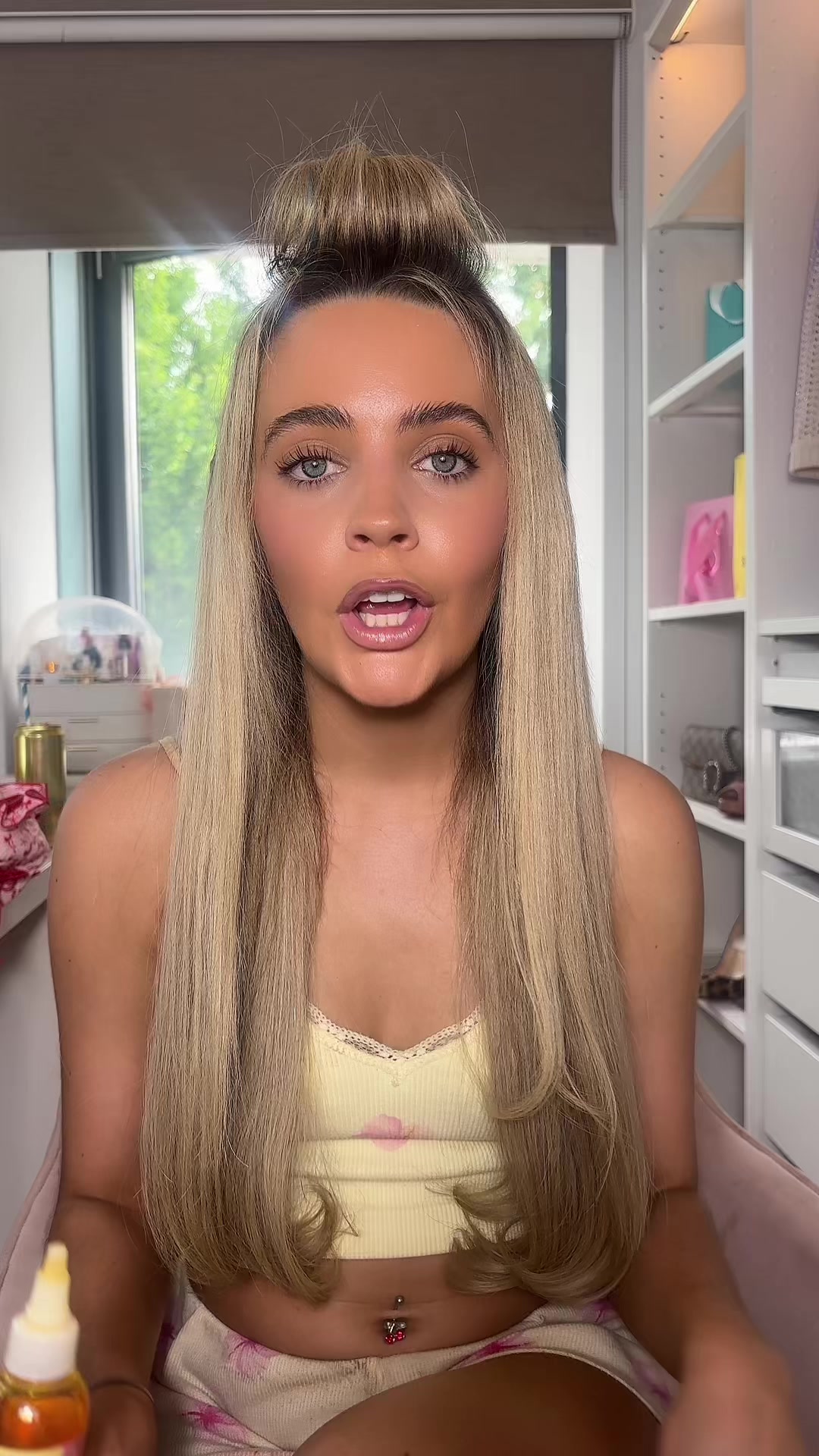 TikTok post by @alaniscooperx for Hair Syrup. Caption reads: @hairsyrup #haircare.
