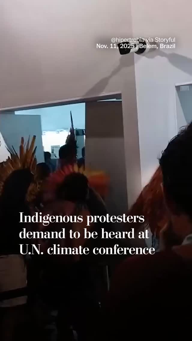 Instagram post by @voteinorout for Washington Post. Caption reads: Brazil is hosting COP30, the United Nations....