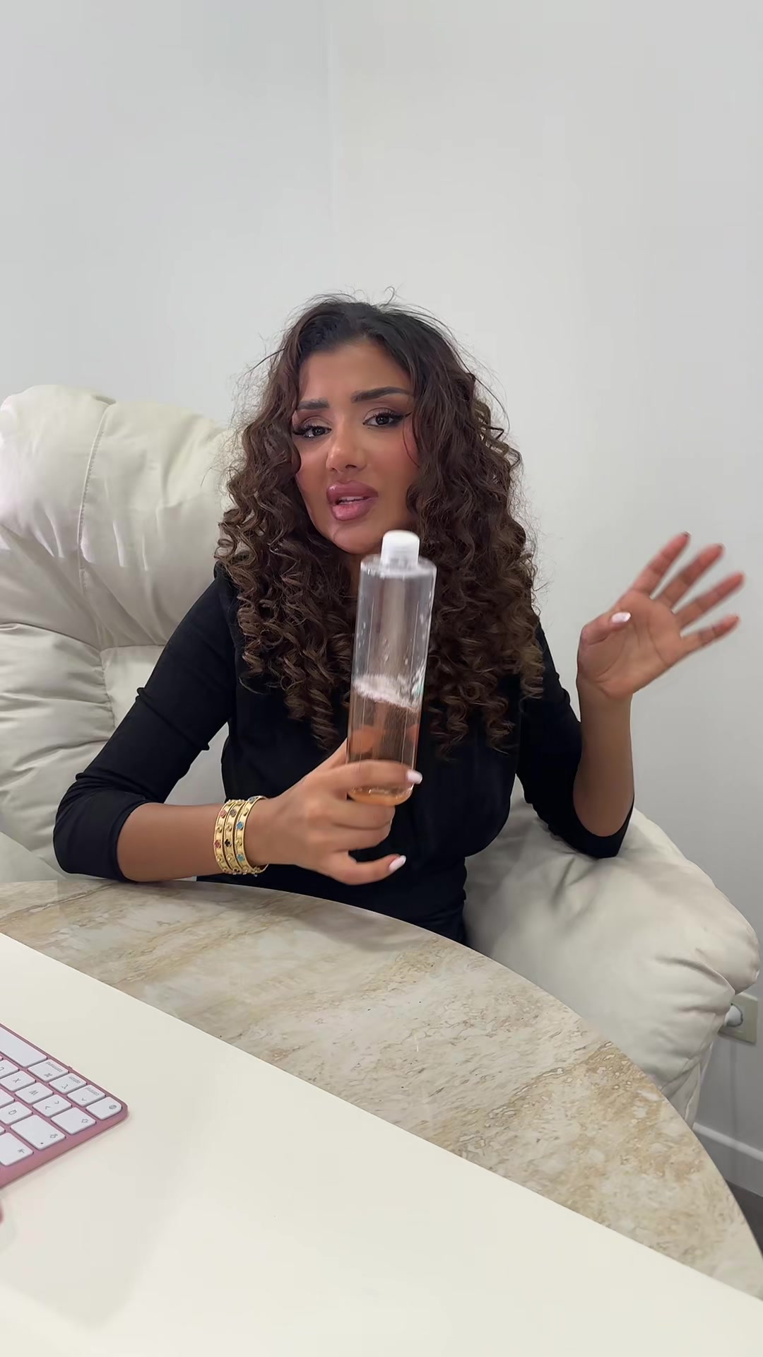 TikTok post by @roufia_world_officiel for MYRIAM•K PARIS. Caption reads: @MYRIAM•K PARIS®.