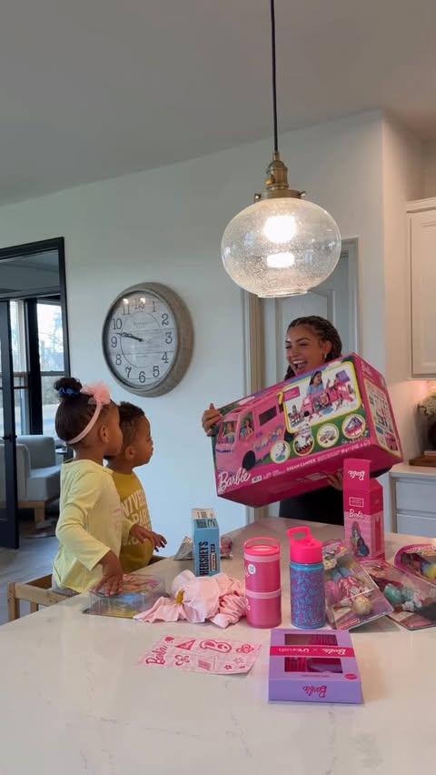 Instagram post by @themayagraves for Barbie. Caption reads: Still not over this moment 🥹💖 Genesis got the....