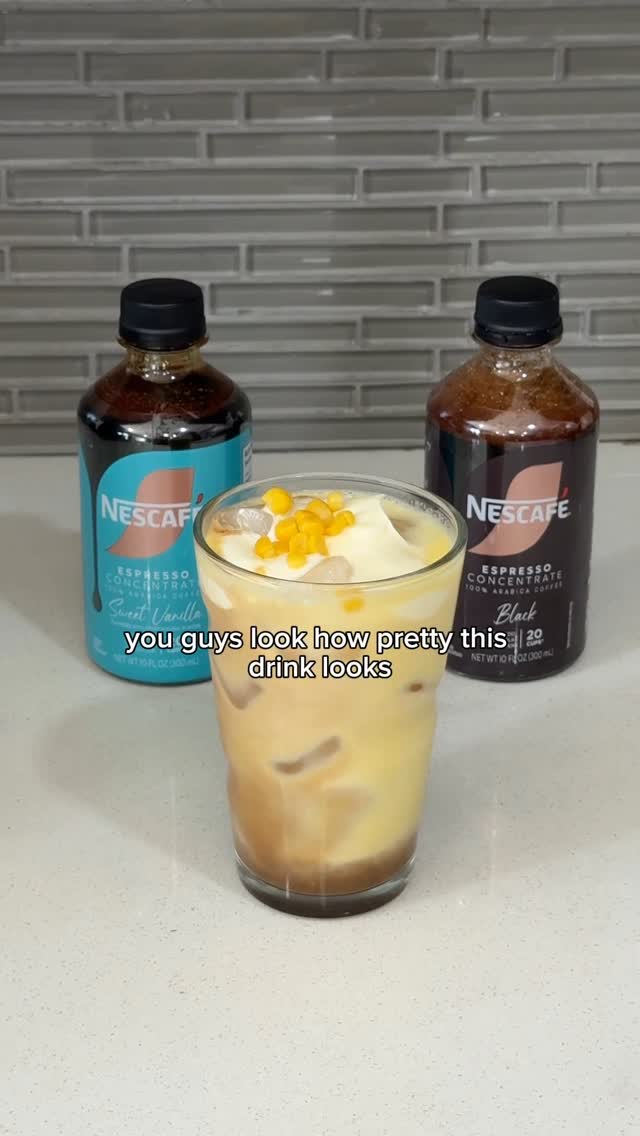 Instagram post by @aylenpark for NESCAFÉ. Caption reads: #NescafePartner Recreating my favorite drinks I....