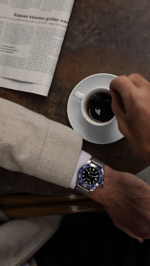 Instagram post by an influencer for Longines. Caption reads: [...] Freiheit nehme. Die neue @longines Hydro....