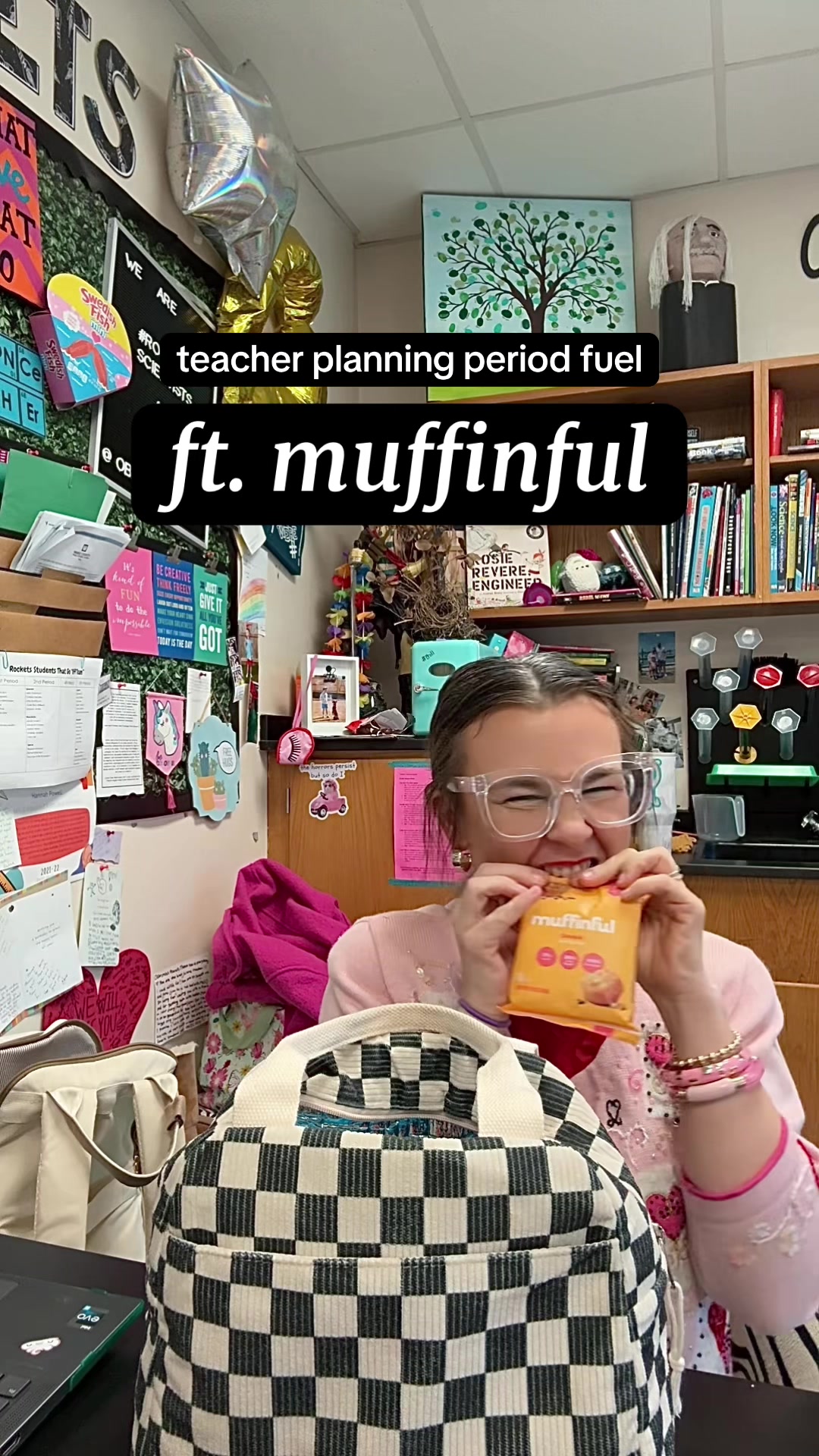 TikTok post by @mominthemiddle6 for Donutful. Caption reads: @Donutful & Muffinful is a little midday treat -....