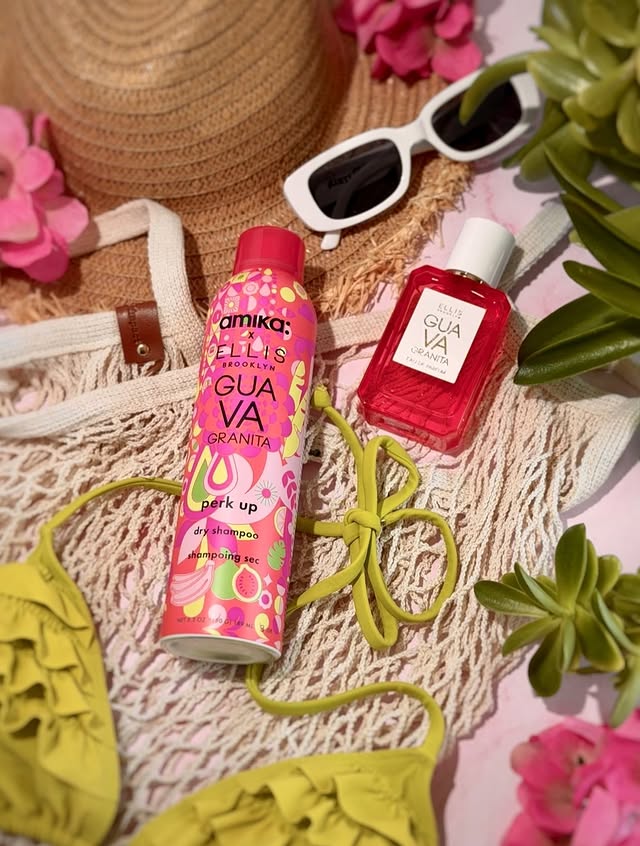 Instagram post by @kelx44 for ELLIS BROOKLYN. Caption reads: [...] shampoo I’ve ever used!🥭✨ @amika....